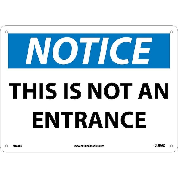 Nmc Notice This Is Not An Entrance Sign, N351RB N351RB - main