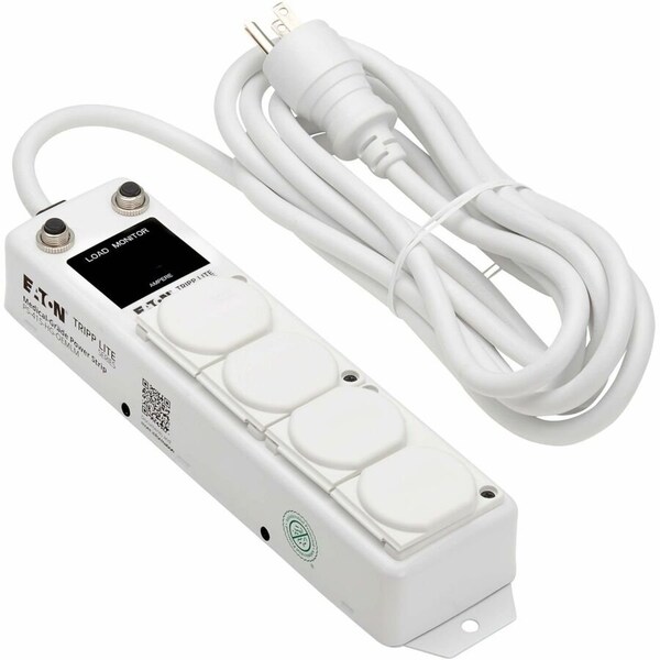 Tripp Lite Power Strip, Hospital Grade, 5 5-15R-HG, 5-15P-HG, 15 ft., White PS-415-HG-OEMLM - main