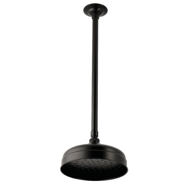 Kingston Brass 8" Round Brass Shower Head with 17" Ceiling Mounted Shower Arm, Oil Rubbed Bronze K124K25 - main