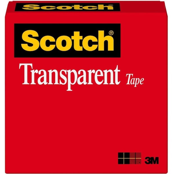 Scotch Transparent Tape Refill Roll, 3/4in. x 1296in., 6PK 600341296 - main
