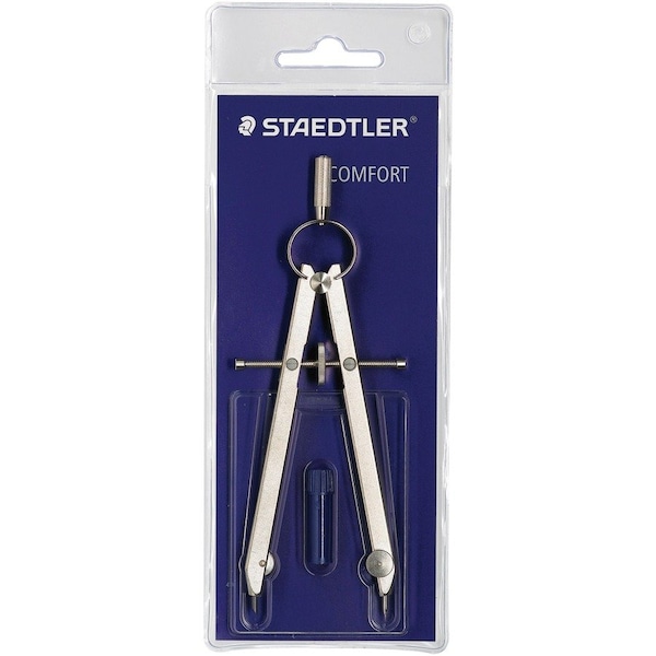 Staedtler Allmetal Springbow Compass, Silver STD55140WP - main