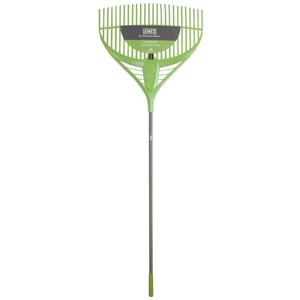 Ames 26 in Leaf Rake, Poly Basket Head, Steel Handle, Cushion Grip 2915806 - main