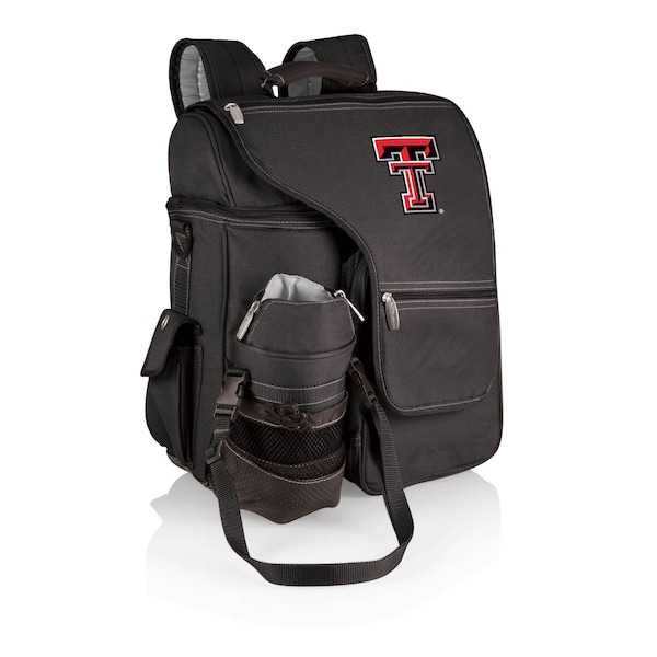 Picnic Time Family Of Brands NCAA Texas Tech Red Raiders Turismo Backpack Cooler with Water Bottle CarrierBlack 641-00-175-574-0 - main