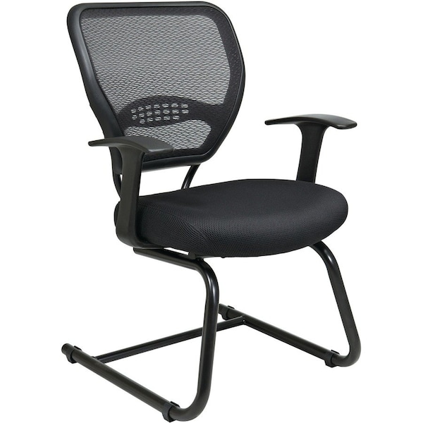 Office Star Desk Chair Side Chair, Mesh, Black 5505 - main
