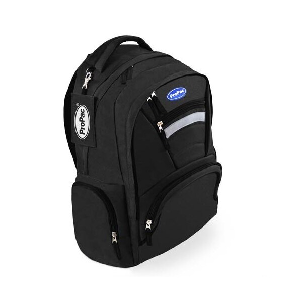 Propac Backpack, Nylon, 8" L, 11" W D2012-BLK - main