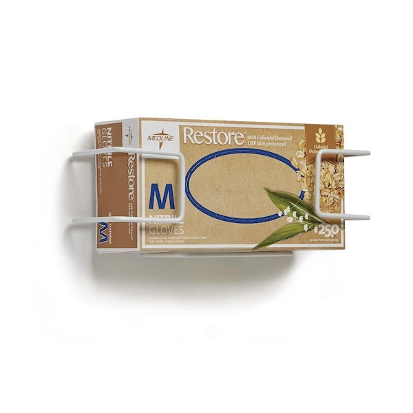 Medline Horizontal-Mount Wire Single Glove Box Holder, 2PK MDS191094H - main