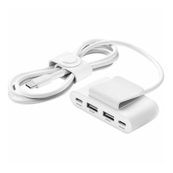 Belkin BoostCharge 4-Port USB Power Extender - USB Type C - 4 USB Port(s) BUZ001TT2MWHB7 - main
