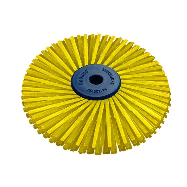 Dedeco SUNBURST 4" X 1/2" TA YELLOW 80 GRIT (A/O) 2453 - main