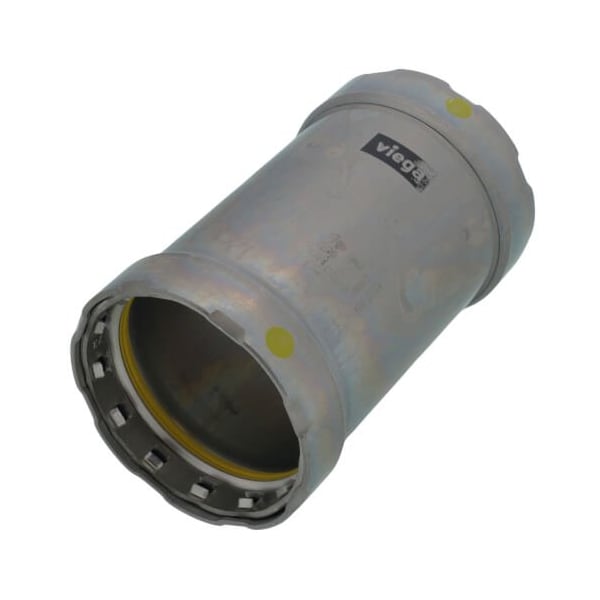 Viega MegaPressG couplingNo stop P1 2 P2 2 carbon steel zinc-nickel coating 25056 - main