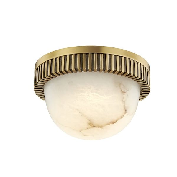 Hudson Valley Lighting Ainsley 1 Light Flush Mount 5 In. Aged Brass 1430-AGB - main