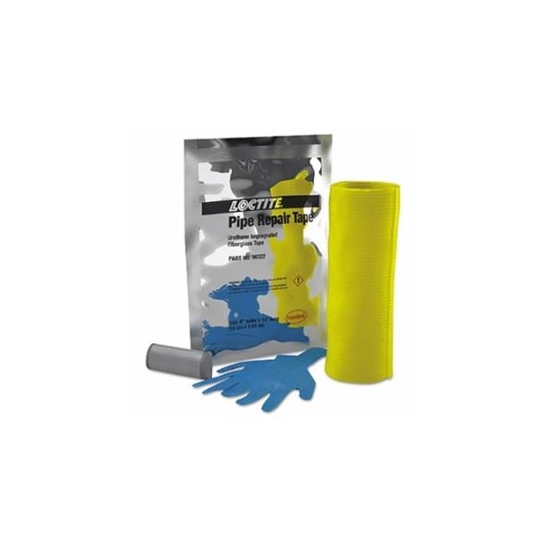 Loctite Pipe Repair Kit, 4 in x 12 ft , White Tape, with Epoxy stick and Gloves 442-269078 - main