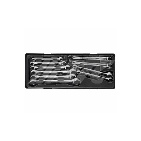 Jtc Auto Tools Flare Nut Wrench Set Euro-Type Mirror Finish, 8x9 to 22x24mm, 10 Sizes, 10pcs K6102 - main