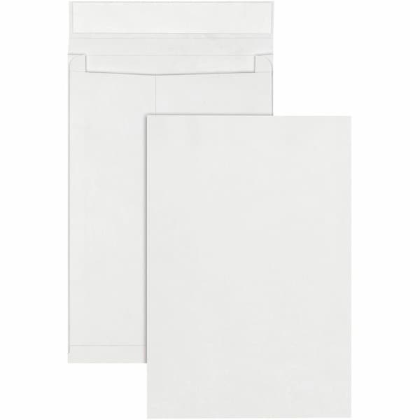 Quality Park DuPont Tyvek Expansion Envelopes, "First Class", 12"W x 16"H, White, 25/Pack R4292 - main
