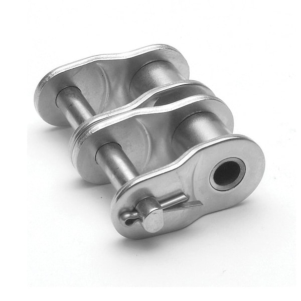 Senqcia Inspire Series SBR 40-2NPOL Double Strand Cottd Off Link, 40-2NP chain, .5P, 1.27 OAW, .156 Pin, Stl S-40-2NPOL - main
