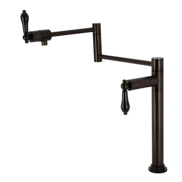 Kingston Brass Deck Mount Pot Filler Faucet, Oil Rubbed Bronze KS4705PKL - main