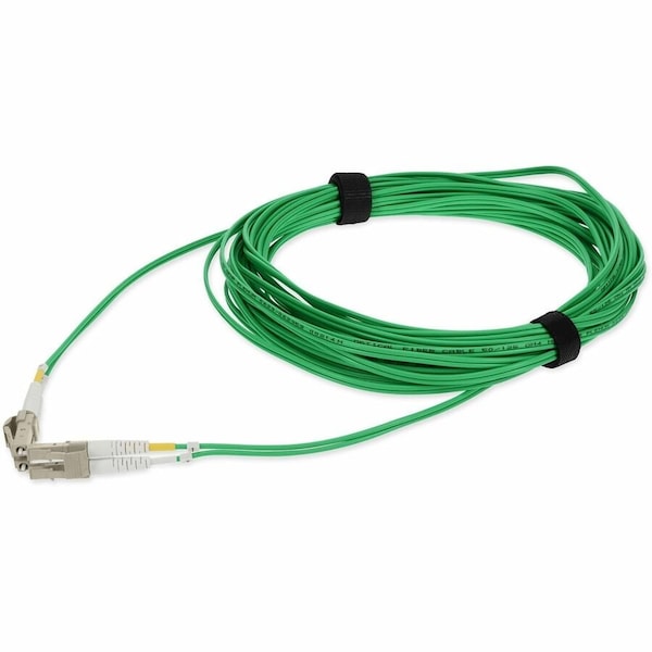 Add-On 2M LC M/M GREEN OM4 DUPLEX OFNP PLENUM-RATED FIBER PATCH CABLE ADD-LC-LC-2M5OM4P-GN - main
