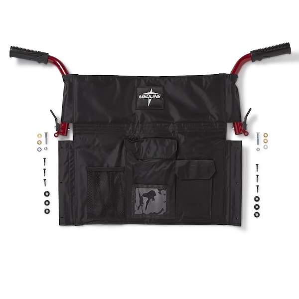 Medline Red Upper Handle for Ultralight Bariatric Transport Chair WCA808UHRR - main