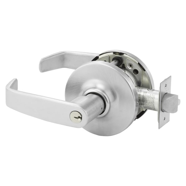 Sargent Grade 1 Storeroom/Closet Cylindrical Lock, L Lever, G Rose, Conventional Cylinder, Satin Chrome Fin 10XG04 GL 26D - main