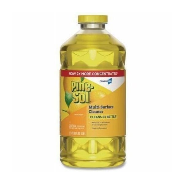 Pine-Sol Multi-Surface Cleaner, Bottle, 80 oz, Lemon Fresh 60607EA - main