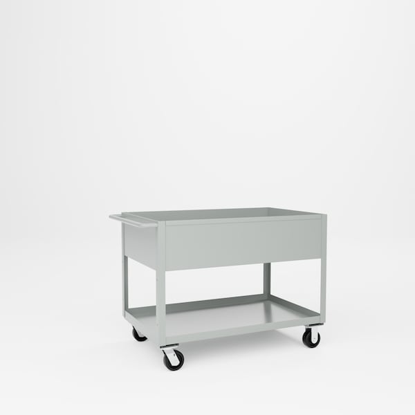 Pucel Tray Top Box Truck, 30 in W x 48 in D x 37 in H, 12 in Deep Box, Gray TT-3048-12P - main
