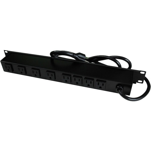 Wiremold Power Strip, Surge, Rack Mounted, 8 Outlet(s) 15 ft. R8BZ-15* - main