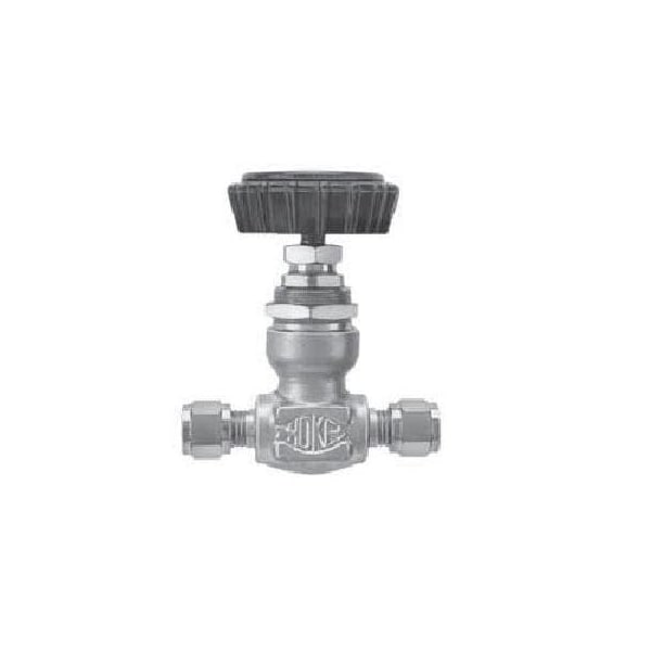 Hoke 1700 Series - Forged Body, Integral Bonnet Needle Valves, 1/4in MNPT x 1/4in MNPT, 6000 PSI 1711M4Y - main