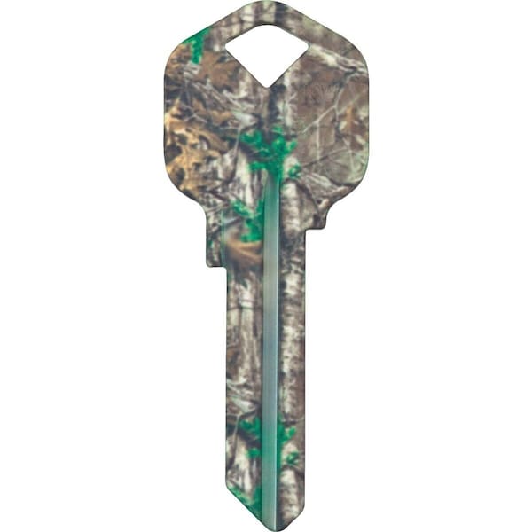 Kaba Ilco Kwikset Realtree Green Camo Design Decorative Key, KW1 / KCKW-RT XTRA GREEN CAMO AK00030550 - main