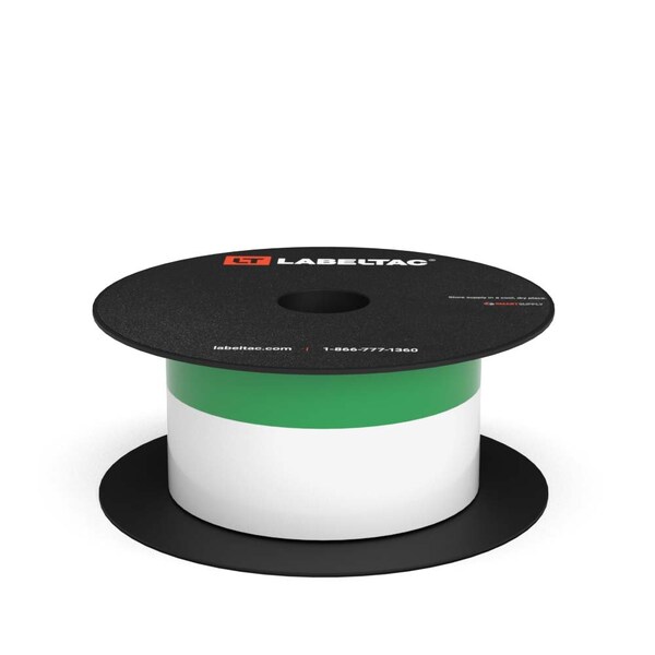 Labeltac LabelTac 4 and Pro Model Arc Flash Continuous Header Stock 2in x 75ft, 0.50in Header Stripe Green LT205AFC-0.5 - main