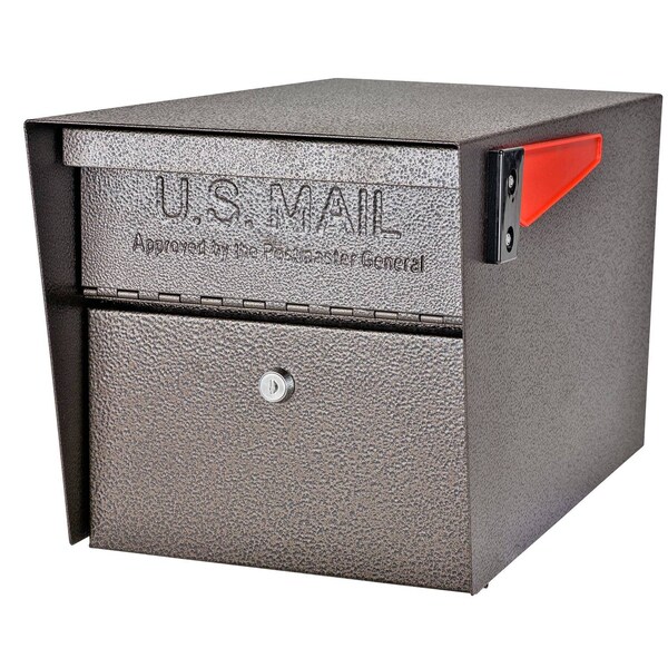 Mail Boss Mail Manager Locking Post-Mount Mailbox, Sage Green, USPS Approved 805907 - main