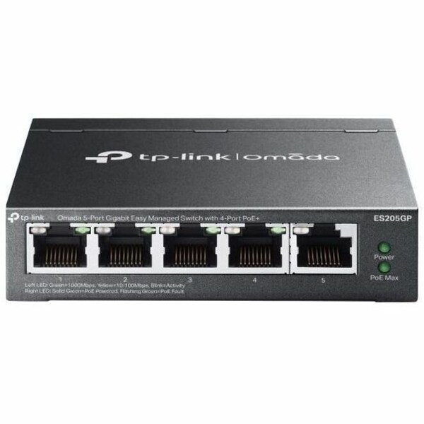 Tp-Link OMADA 5-PORT GIG EASYMANAGED SWITCH ES205GP - main