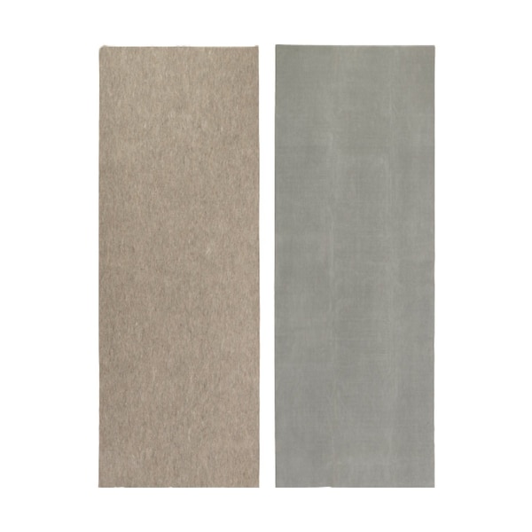 Homeroots 2' X 12' Gray Non Slip Rug Pad 388121 - main