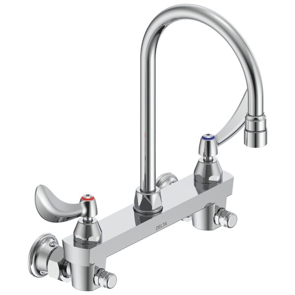Delta Commercial 28C3 / 28C4 / 28C6 Wallmount Sink Faucet In Chrome 28C6924 - main