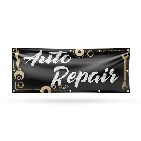 Signmission Auto Repair, 48 Inch x 120 Inch, Vinyl Banner B-120-30470 - main