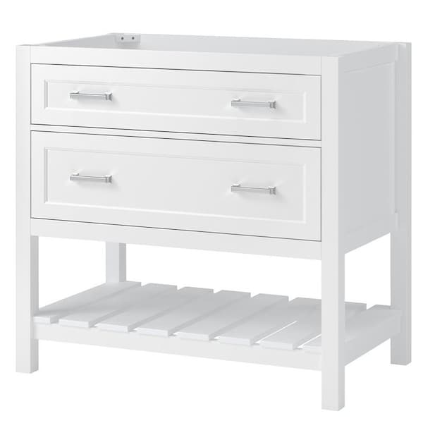 Fgi Lawson Series Vanity Cabinet, 36 in W Cabinet, 2112 in D Cabinet, 34 in H Cabinet, Wood, White LSWV3622D - main