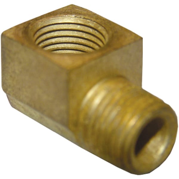 Westlake Pipe & Fittings 1/8'' FPTx1/8'' MPT 90 Deg. Street Brass Elbow, 1/4 Bend 17-9071 - main