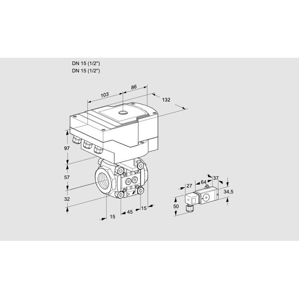 Honeywell Kromschroder IFC115/15R05-15PP-2/20-30W3T-I KS88303351 - main