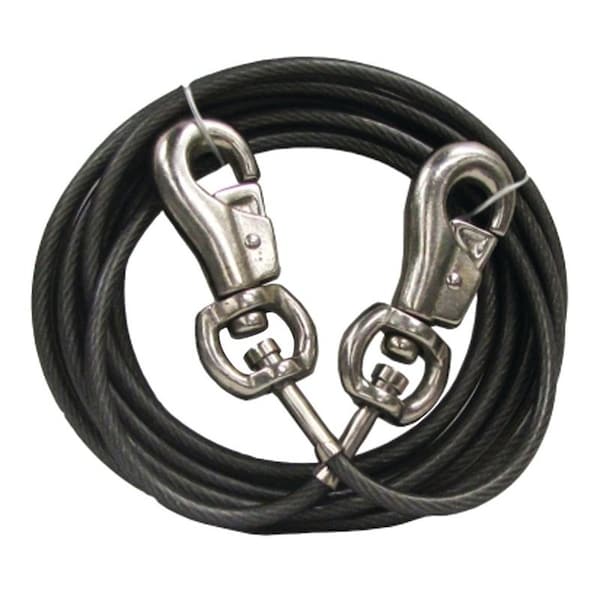 Boss Pet PDQ Super Beast TieOut, 40 ft L BeltCable, For Dogs Up to 125 lb Q684000099 - main