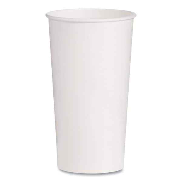 Solo Double-Sided Poly (DSP) Paper Cold Cups, 21 oz, White, 1000PK RNP21P-2050 - main