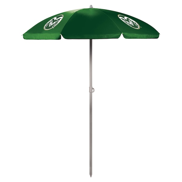 Picnic Time Family Of Brands NCAA Colorado State Rams Outdoor Canopy Sunshade Beach Umbrella 5.5' - Small Patio Umbrella 822-00-121-134-0 - main
