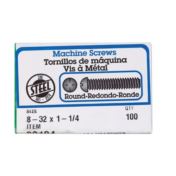 Hillman Combination Phillips/Slotted Round Machine Screw, 100 PK 90194 - main