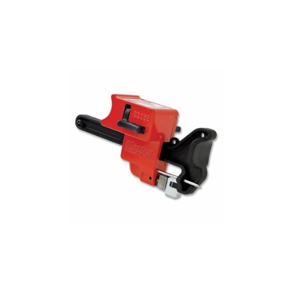 Master Lock Seal Tight, Handle-On Ball Valve Lockout, 6 in L, Red 470-S3068 - main