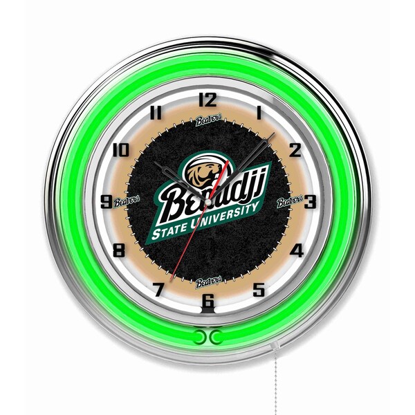 Holland Bar Stool Co Bemidji State University Double Neon 19" Clock Clk19BmijSt - main
