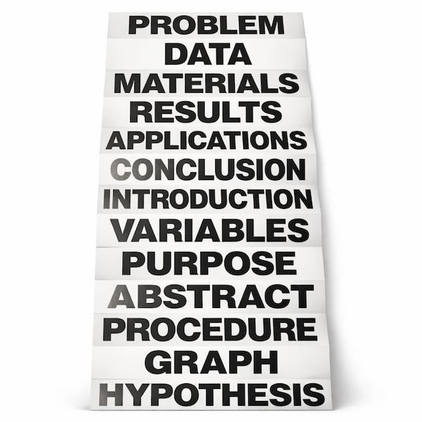 Flipside Black Science Fair Titles Pack of 24 20060-24 - main