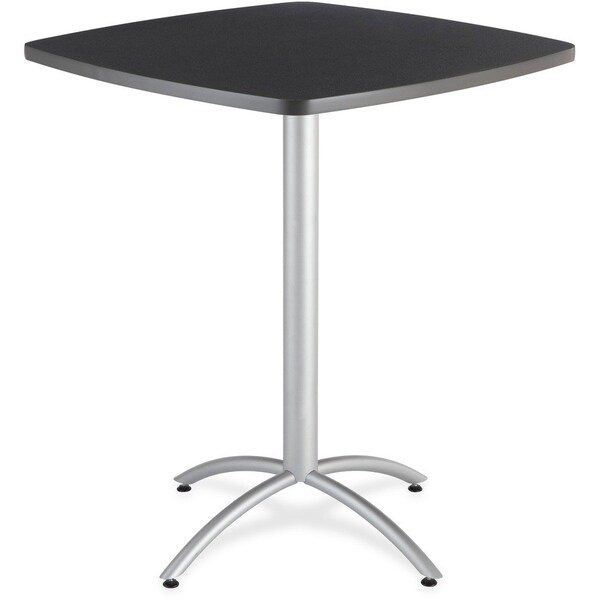Cafeworks Square Cafe/Breakroom Table, Graphite Granite - 42" Square x 29"H, 42" W, 42" L, 29" H, Graphite 65678 - main