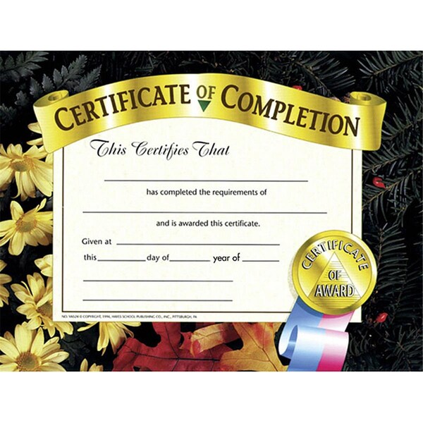 Alfred Music Hayes Certificates Of Completion, 8.5 x 11 in., 90PK SW3482379 - main