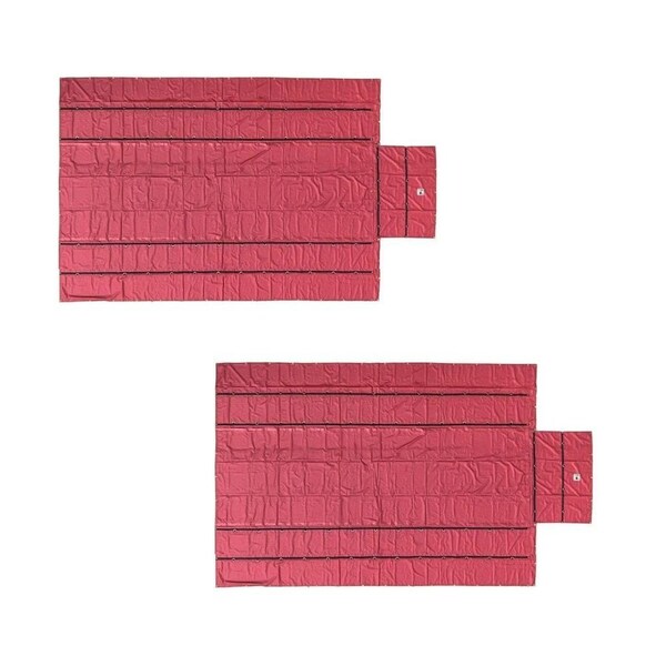 Mytee Products Heavy Duty 18oz Steel Tarp 16ft x 27ft with Flap - Red, 2PK LT4FT-REDx2 - main