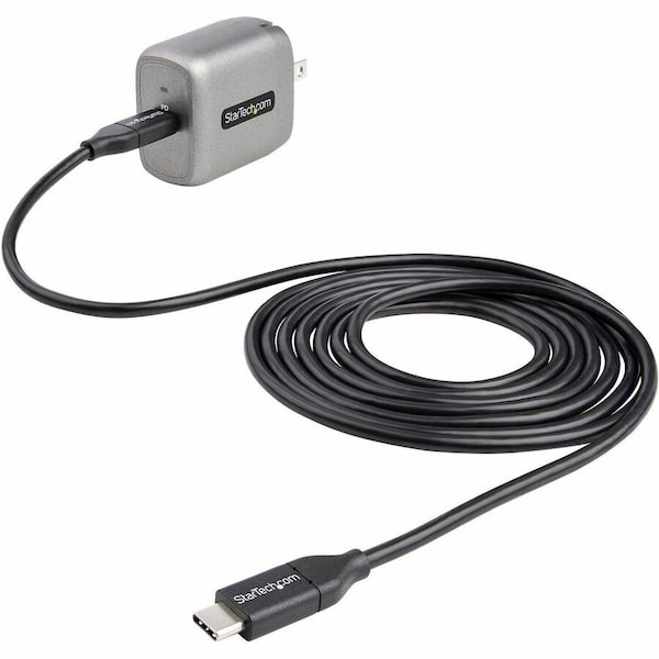 Startech.Com 30W USB-C Wall Charger - Portable GaN Charger w/ Power Delivery - 6ft Cable - USB C Power WCH1C30 - main