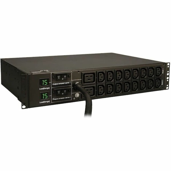 Eaton Tripp Lite Series 5.5kW Single-Phase Local Metered PDU, 208/230V Outlets 16 C13 & 2 C19, PDUMH30HV - main