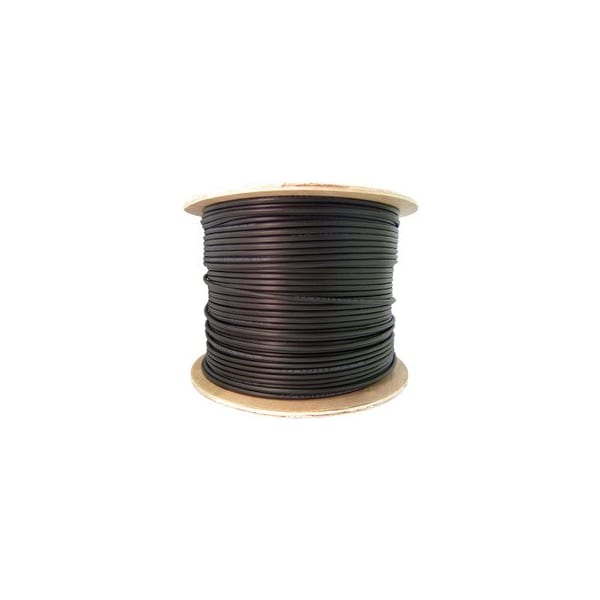 Cable Wholesale Direct Burial/Outdoor rated Cat5e Black Ethernet Cable, Solid, CMX, Gel-Filled, 24 AWG, Spool, 10X6-822NH - main