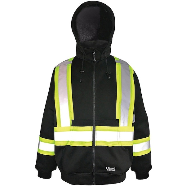 Viking Safety Hoodie, Cotton-Lined, L 6421BK-L - main